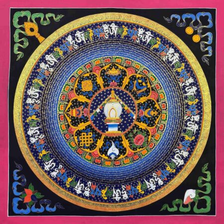 Stupa Mantra Mandala Thangka