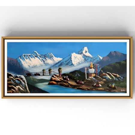 Ama Dablam Acrylic Painting