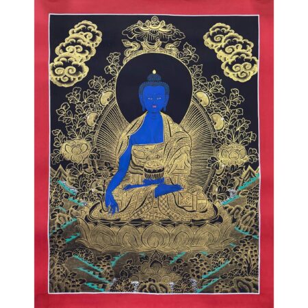 Medicine Buddha Thangka Painting, Healing Buddha
