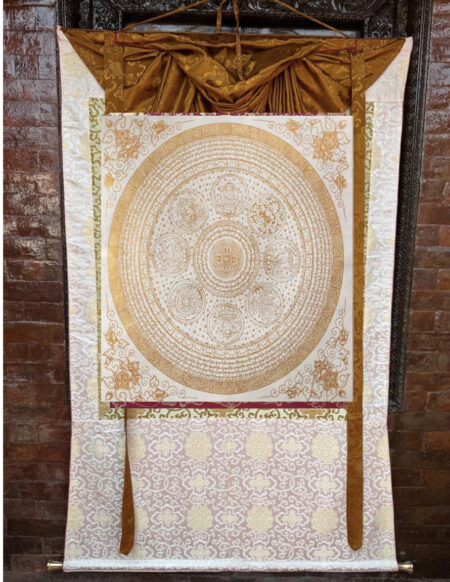 CUSTOM: Brocade Mounted Mandala