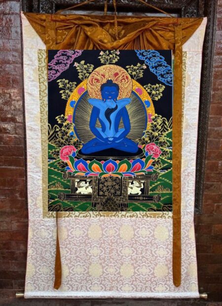 CUSTOM: 4pcs Thangka with White Brocade