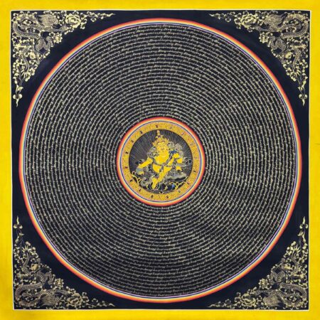 Dzambala Mantra Mandala Thangka