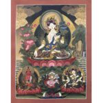 Master Quality White Tara Thangka Painting