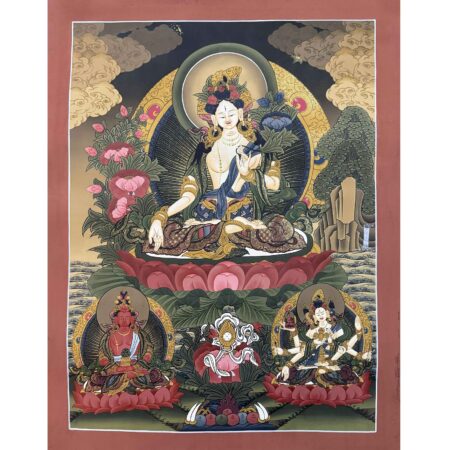 Master Quality White Tara Thangka Painting