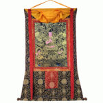 Tsongkhapa Silk Brocade Thangka Painting