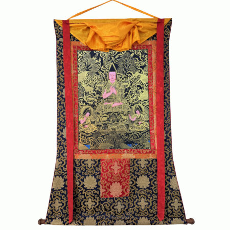 Tsongkhapa Silk Brocade Thangka Painting