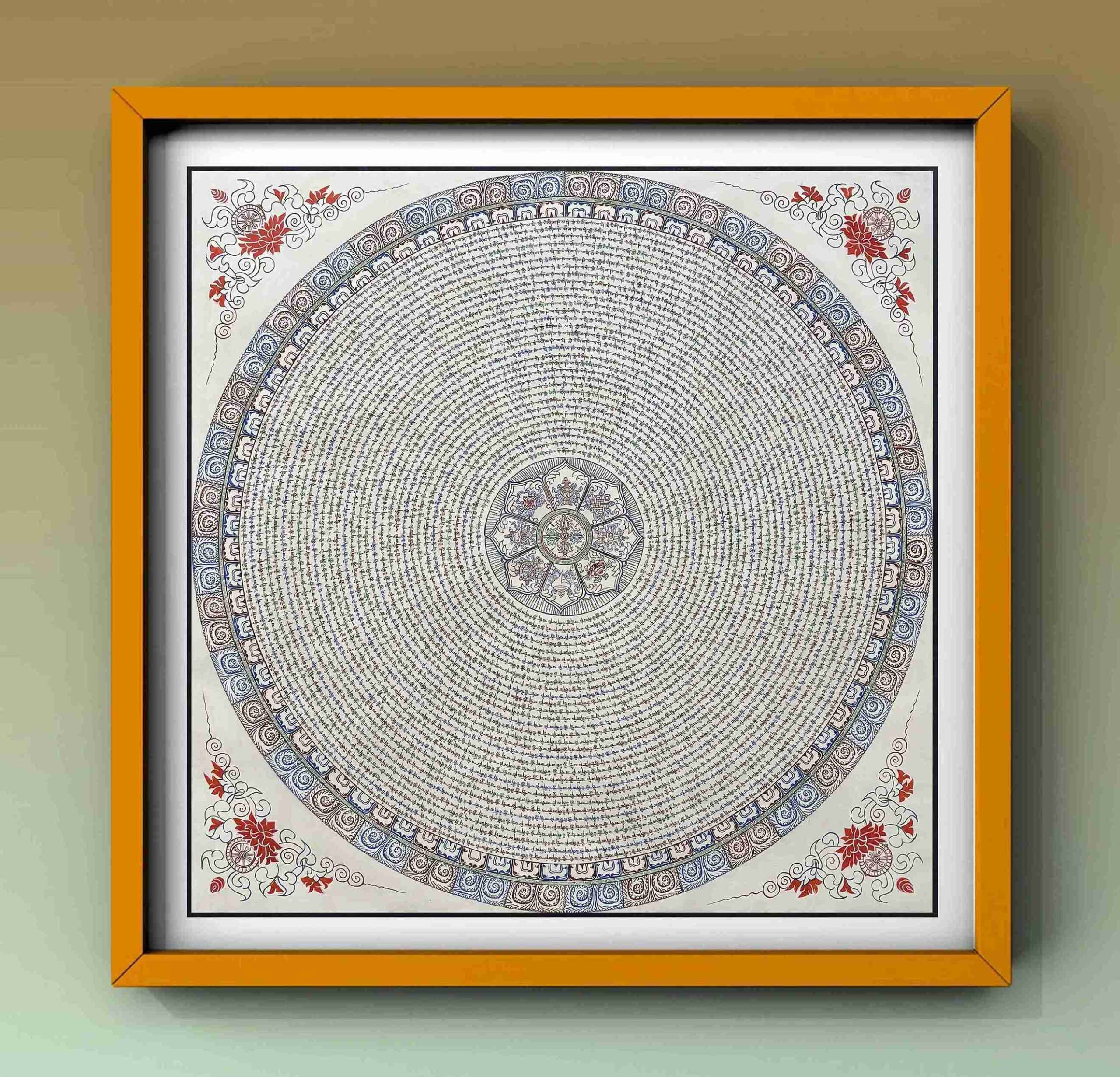 Om Mani Padme Hum Mandala Thangka