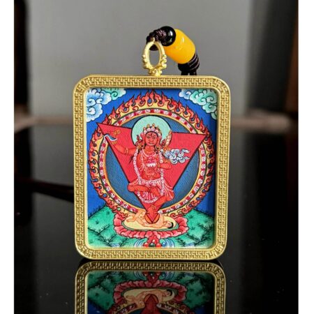 Hand Painted Vajravarahi Pendant